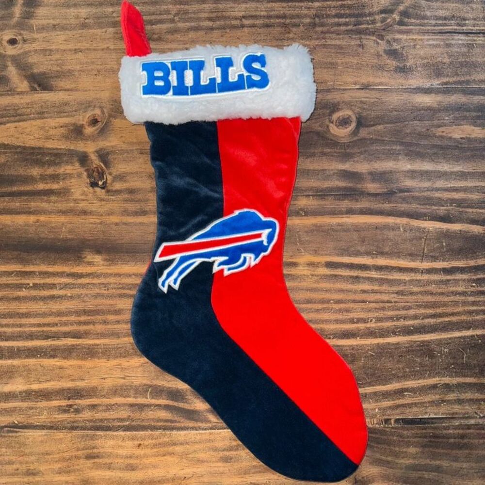 Buffalo Bills Christmas Stocking Faux Fur Cuff FOCO Forever Collectibles